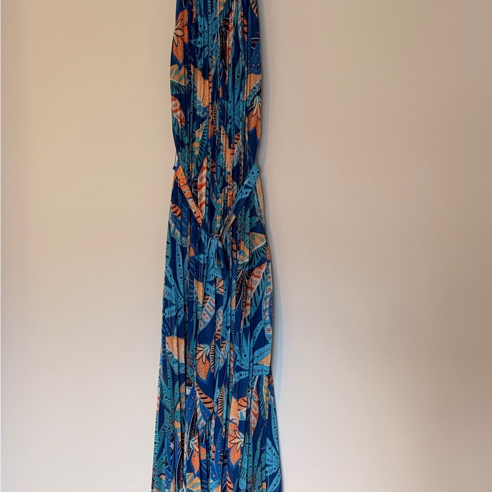 Flying Tomato Blue and Orange Dress - Picture 2 of 4